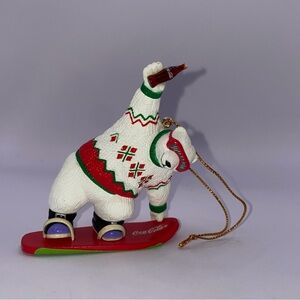 Two's Company Festive Yeti Ornament - Red, White, and Green